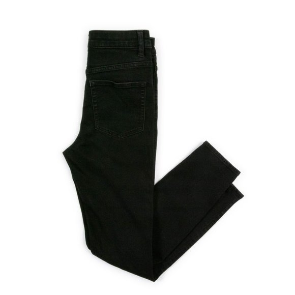 H&M black stretch cropped skinny jeans size 4 - Picture 4 of 8